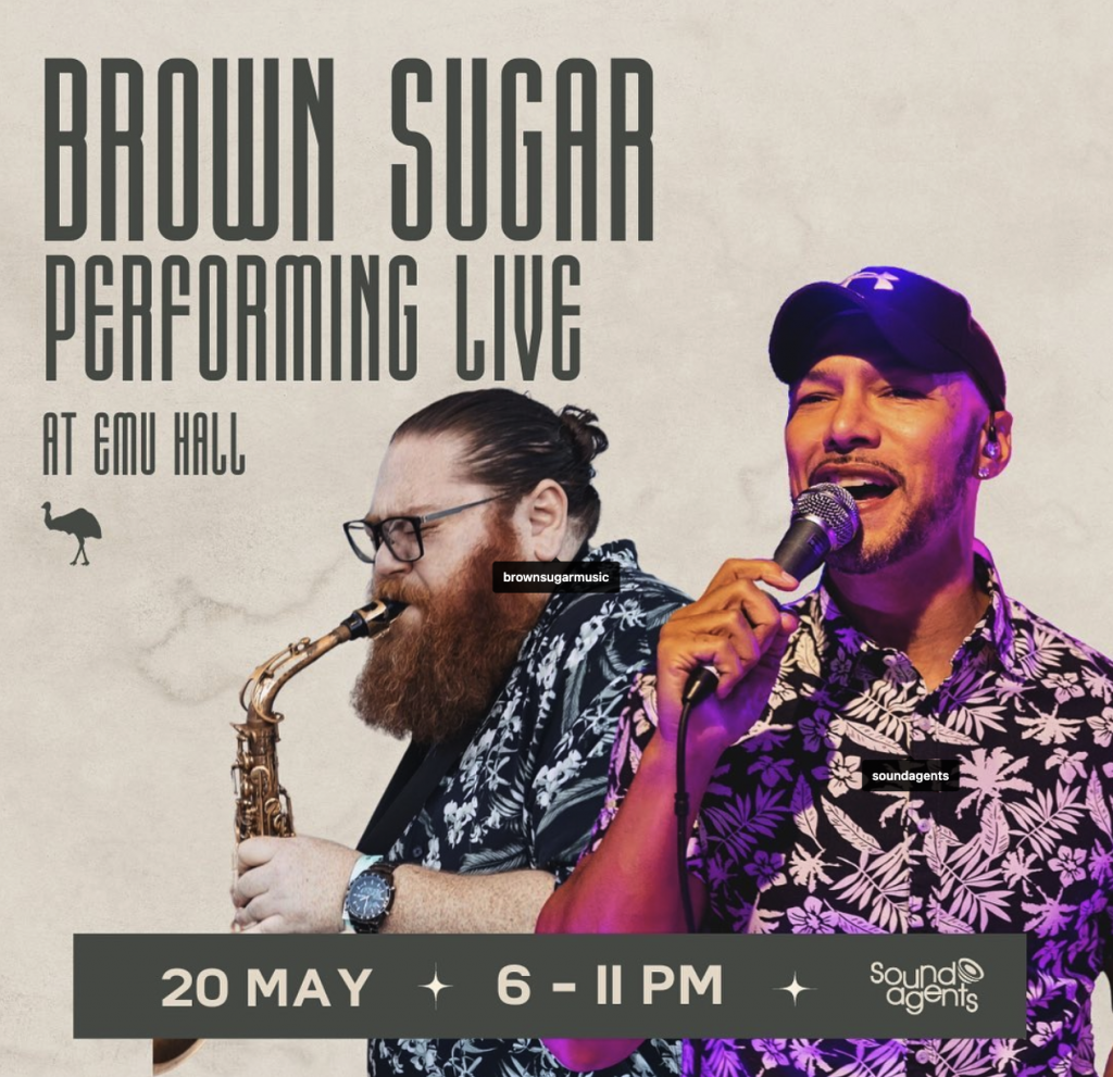 Emu Hall - Brown Sugar Band - R&B And Soul Band, Sydney Australia